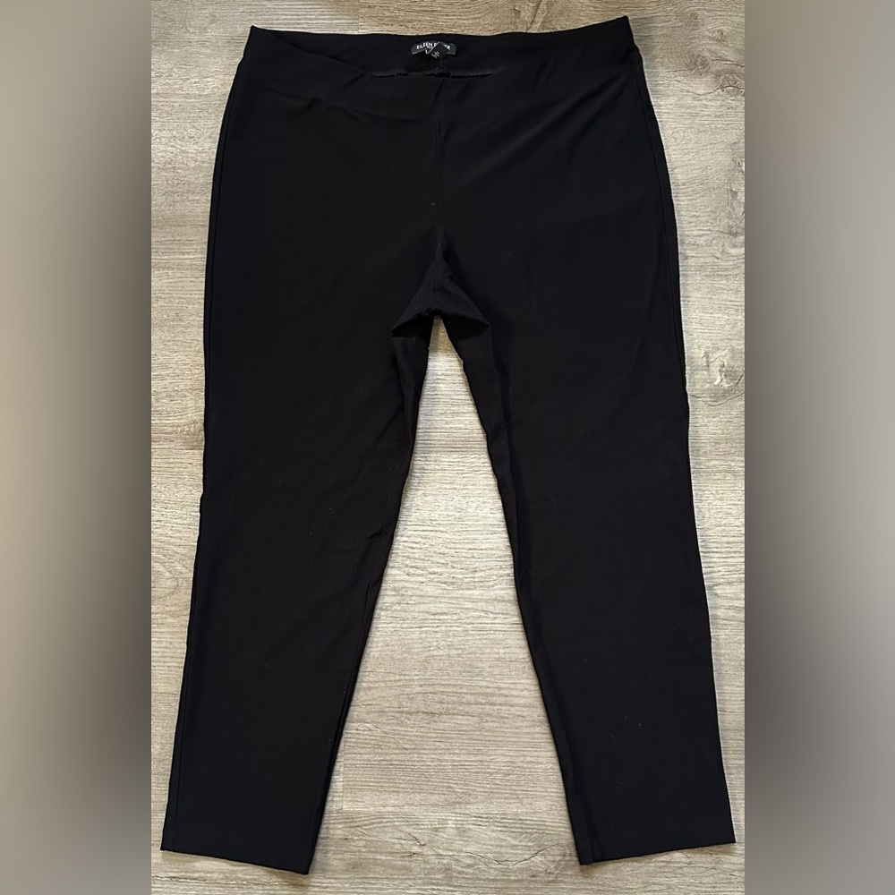Eileen Fisher Petite Elastic Waist Stretchy Slim Pull On Ponte Pants Size PL/PG